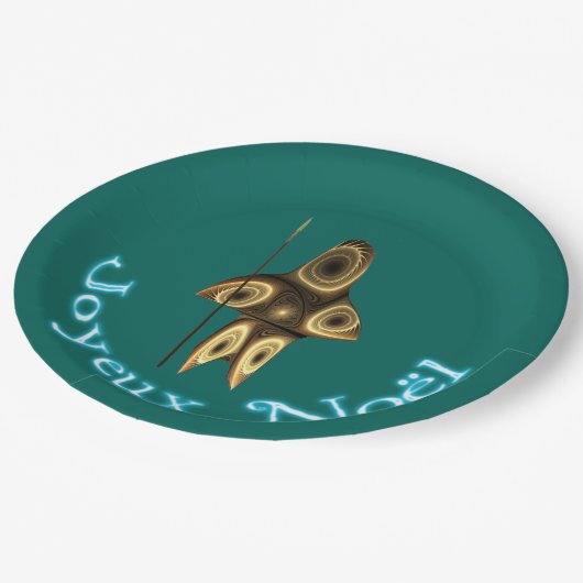 Assiettes En Carton Joyeux Noё l - Chasseur inuit fragile (Angle)