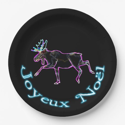 Assiettes En Carton Joyeux Noё l - Oie électrique (Devant)