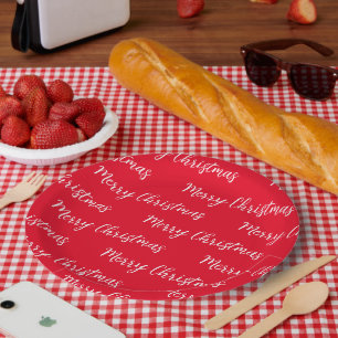 Assiettes En Carton Joyeux Noël