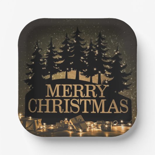 Assiettes En Carton Joyeux Noël (Recto)