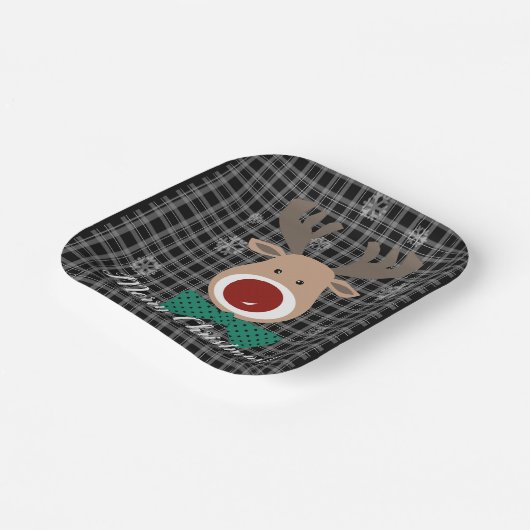 Assiettes En Carton Joyeux Noël ! (Angulaire)