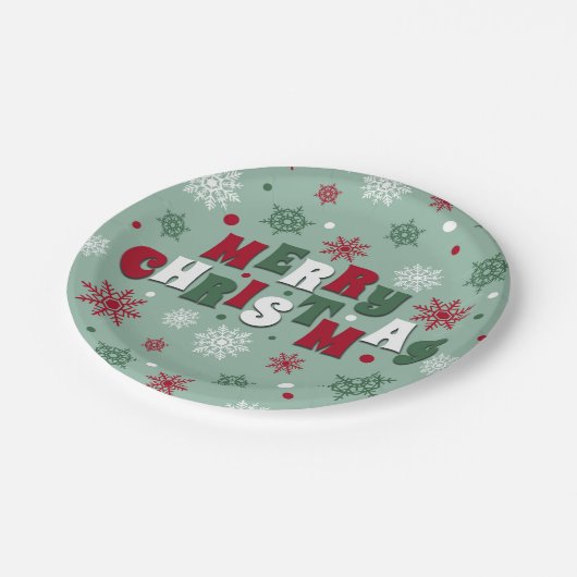 Assiettes En Carton Joyeux Noël (Angle)