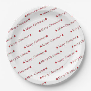 Assiettes En Carton "Joyeux Noël"