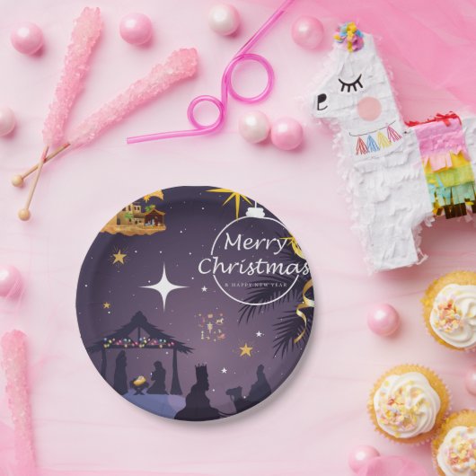 Assiettes En Carton Joyeux Noël (Fête)