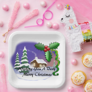 Assiettes En Carton Joyeux Noël