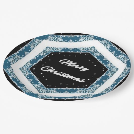 Assiettes En Carton Joyeux Noël (Angle)