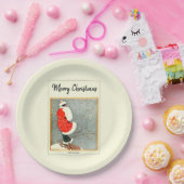 Assiettes En Carton Joyeux Noël 1914 Brouillage de neige (Fête)