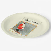 Assiettes En Carton Joyeux Noël 1914 Brouillage de neige (Angle)