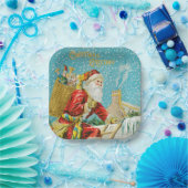 Assiettes En Carton Joyeux Noël art vintage (Fête)