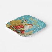 Assiettes En Carton Joyeux Noël art vintage (Angulaire)