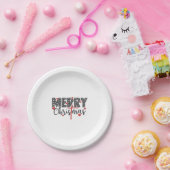 Assiettes En Carton Joyeux Noël avec le coeur (Fête)