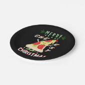 Assiettes En Carton Joyeux Noël Cheesy Noël Noël Père Noël Pizza Noël (Angle)