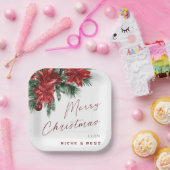 Assiettes En Carton Joyeux Noël classique Wreath fête de Noël (Fête)