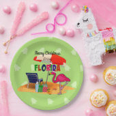 Assiettes En Carton Joyeux Noël de Floride (Fête)