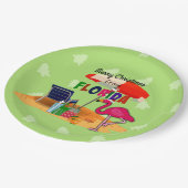 Assiettes En Carton Joyeux Noël de Floride (Angle)
