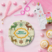 Assiettes En Carton Joyeux Noël de Rain-Cerf coloré (Fête)
