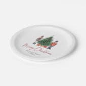 Assiettes En Carton Joyeux Noël d'hiver (Angle)