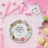 Assiettes En Carton Joyeux Noël d'hiver (Fête)