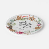 Assiettes En Carton Joyeux Noël d'hiver (Angle)