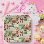 Assiettes En Carton Joyeux Noël et Joyeuses Fêtes (Fête)