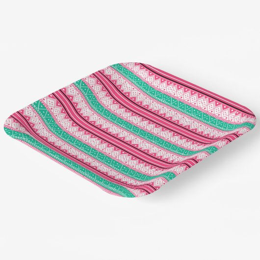 Assiettes En Carton Joyeux Noël et pull moche (Angulaire)