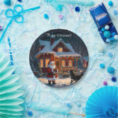 Assiettes En Carton Joyeux Noël festif (Fête)