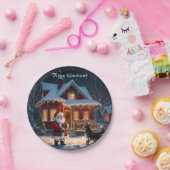 Assiettes En Carton Joyeux Noël festif (Fête)