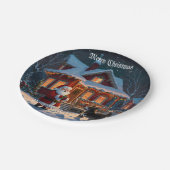 Assiettes En Carton Joyeux Noël festif (Angle)
