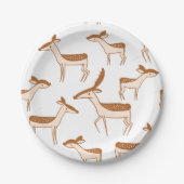 Assiettes En Carton Joyeux Noël Festif vacances Conception cadeau (Devant)