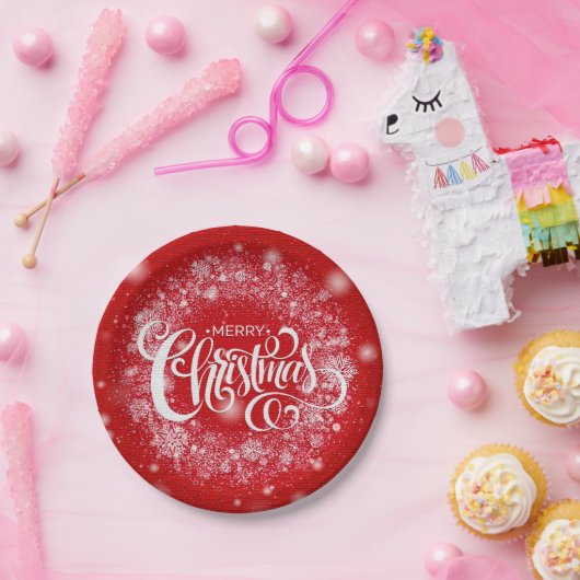 Assiettes En Carton Joyeux Noël Fête Conception (Fête)