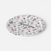 Assiettes En Carton Joyeux Noël Fête Fête Mignonne Whimsical (Angle)