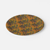 Assiettes En Carton Joyeux Noël Fête Plaques Papier Étoiles Orange (Angle)