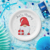 Assiettes En Carton Joyeux Noël, Gnome de Noël (Fête)
