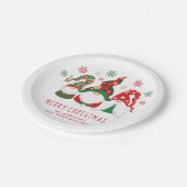 Assiettes En Carton Joyeux Noël Gnomes (Angle)