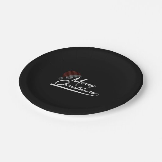 Assiettes En Carton Joyeux Noël Noël présent Père Noël (Angle)