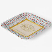 Assiettes En Carton Joyeux Noël & Nouvel An cadeau arrière - plan moti (Angulaire)