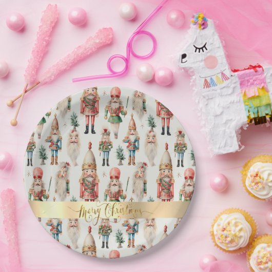 Assiettes En Carton Joyeux Noël Nutcracker Holiday (Fête)