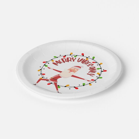 Assiettes En Carton Joyeux Noël Père Noël (Angle)