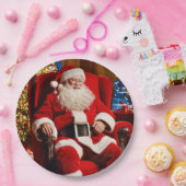 Assiettes En Carton Joyeux Noël Père Noël Plaque en papier (Fête)