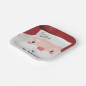 Assiettes En Carton Joyeux Noël personnalisé mignon Père Noël visage (Angulaire)