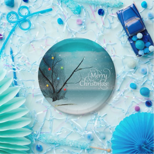 Assiettes En Carton Joyeux Noël - plaques à papier 7" (Fête)