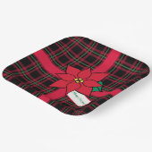 Assiettes En Carton Joyeux Noël Poinsettia Plaques en papier (Angulaire)