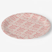 Assiettes En Carton Joyeux Noël Retro (Angle)