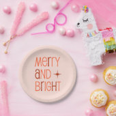 Assiettes En Carton Joyeux Noël rétro (Fête)