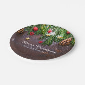 Assiettes En Carton Joyeux Noël Russe personnalisé (Angle)