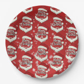 Assiettes En Carton Joyeux Noël Santa Hat (Devant)