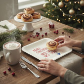 Assiettes En Carton Joyeux Noël Simple Typographie moderne