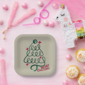 Assiettes En Carton Joyeux Noël Stethoscope CNA Travailleur Médicale (Fête)