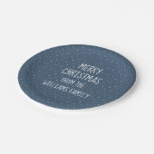 Assiettes En Carton Joyeux Noël sur les étoiles (Angle)