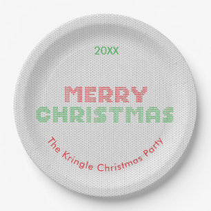 Assiettes En Carton Joyeux Noël Sweat Typographie